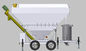 Small  Portable Cement Silo 20 T-30 T Batching Plant Cement Silo 4000 Kg